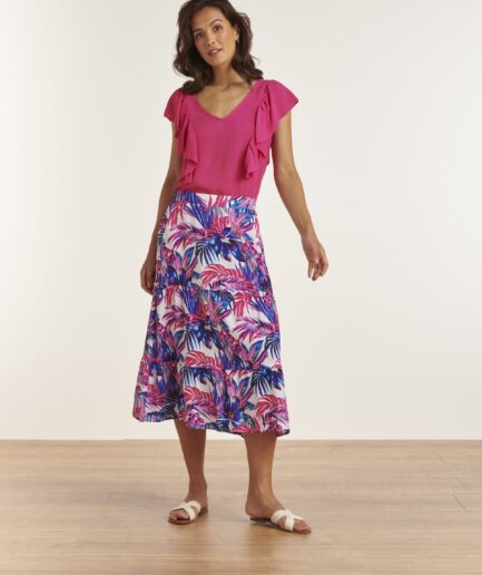 23360 Top Volants Fuchsia SMASHED LEMON