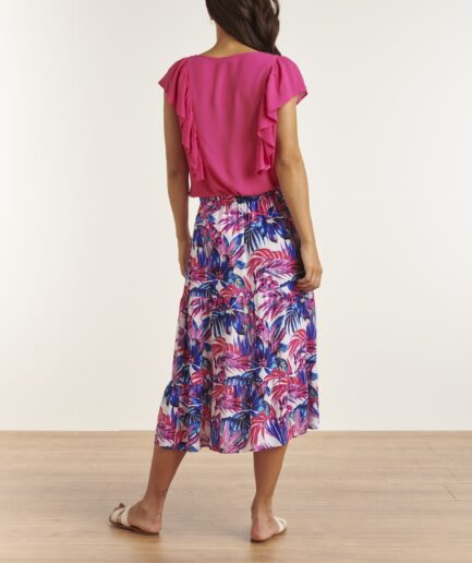 23360 Top Volants Fuchsia SMASHED LEMON