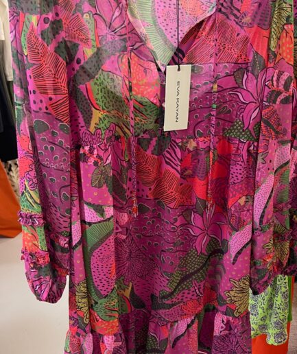 Fuchsia Printed Dress GVR0717 EVA KAYAN