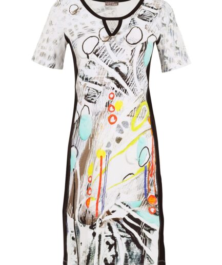 Pigeon-Grey-Black DRESS (25607) DOLCEZZA