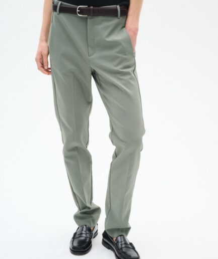 ZellaIW Flat Long Beltloops Agave Green INWEAR