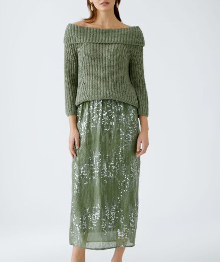 Shaded Moss MIDI-SKIRT 93093 OUI