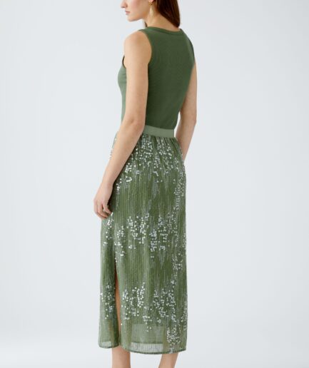 Shaded Moss MIDI-SKIRT 93093 OUI