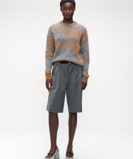 PULLOVER Cognac shiny inlay H25171 JANE LUSHKA