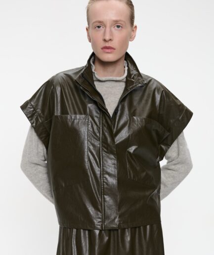 PAOLA Army eco leather JACKET JANE LUSHKA