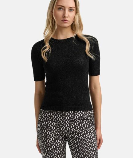 BLACK lurex TOP 253-7368-1 CATNOIR