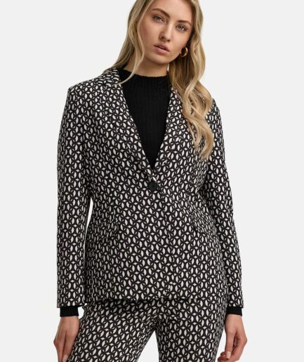 GEO SMALL stretch BLAZER 253-1309-2 CATNOIR