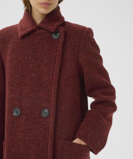 YumIW DB Syrah Melange Coat INWEAR