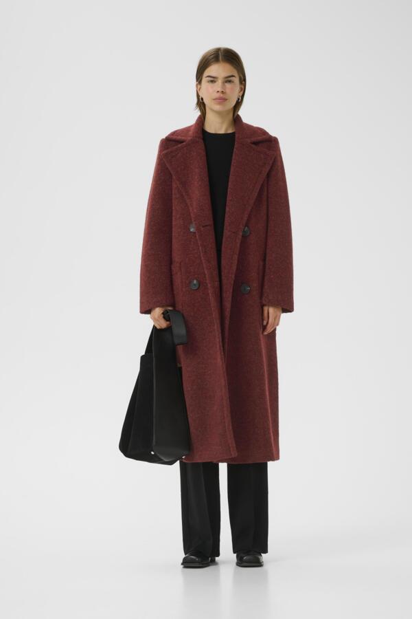 YumIW DB Syrah Melange Coat INWEAR YumIW DB Syrah Melange Coat INWEAR