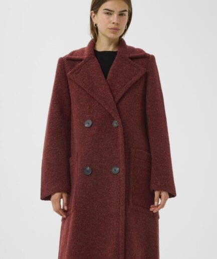YumIW DB Syrah Melange Coat INWEAR