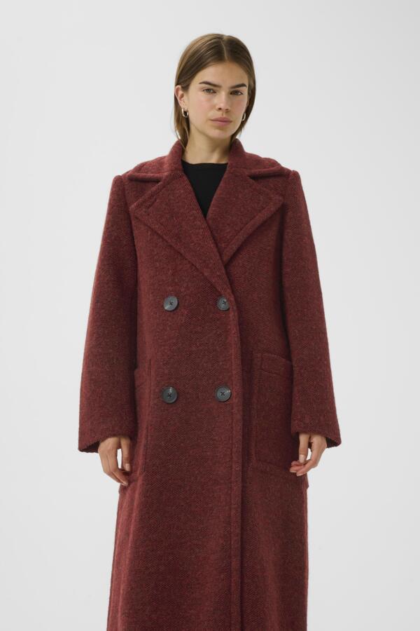 YumIW DB Syrah Melange Coat INWEAR YumIW DB Syrah Melange Coat INWEAR
