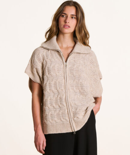 ELISE Chanvre GILET LA FEE MARABOUTÉE