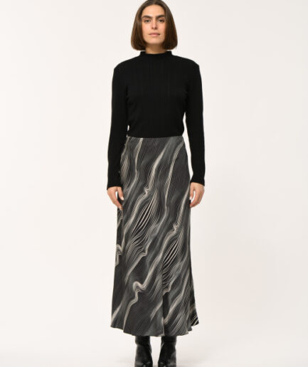 ELPOS Noir/Shampagne SKIRT LA FEE MARABOUTÉE