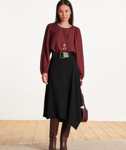 EUCALI Black SKIRT LA FEE MARABOUTÉE