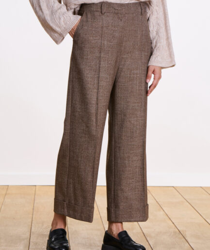ENIK Brun TROUSERS LA FEE MARABOUTÉE