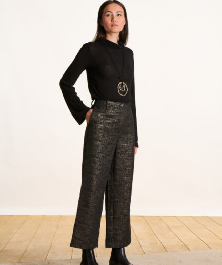 TANAC Noir/Or TROUSERS LA FEE MARABOUTÉE