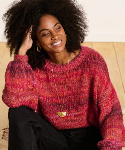 EBI Fushia PULLOVER LA FEE MARABOUTÉE