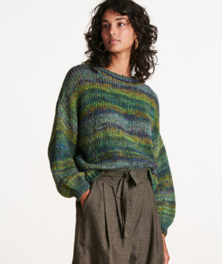EBI Vert Multi PULLOVER LA FEE MARABOUTÉE