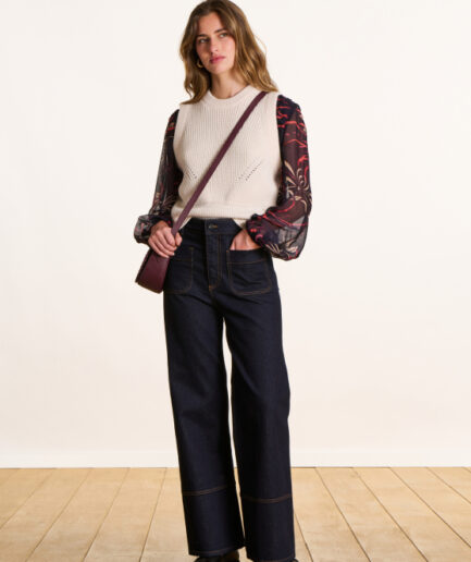 EBIME Ecru Pullover LA FEE MARABOUTÉE