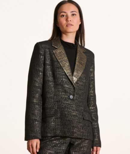DARIA Noir/Or BLAZER LA FEE MARABOUTÉE