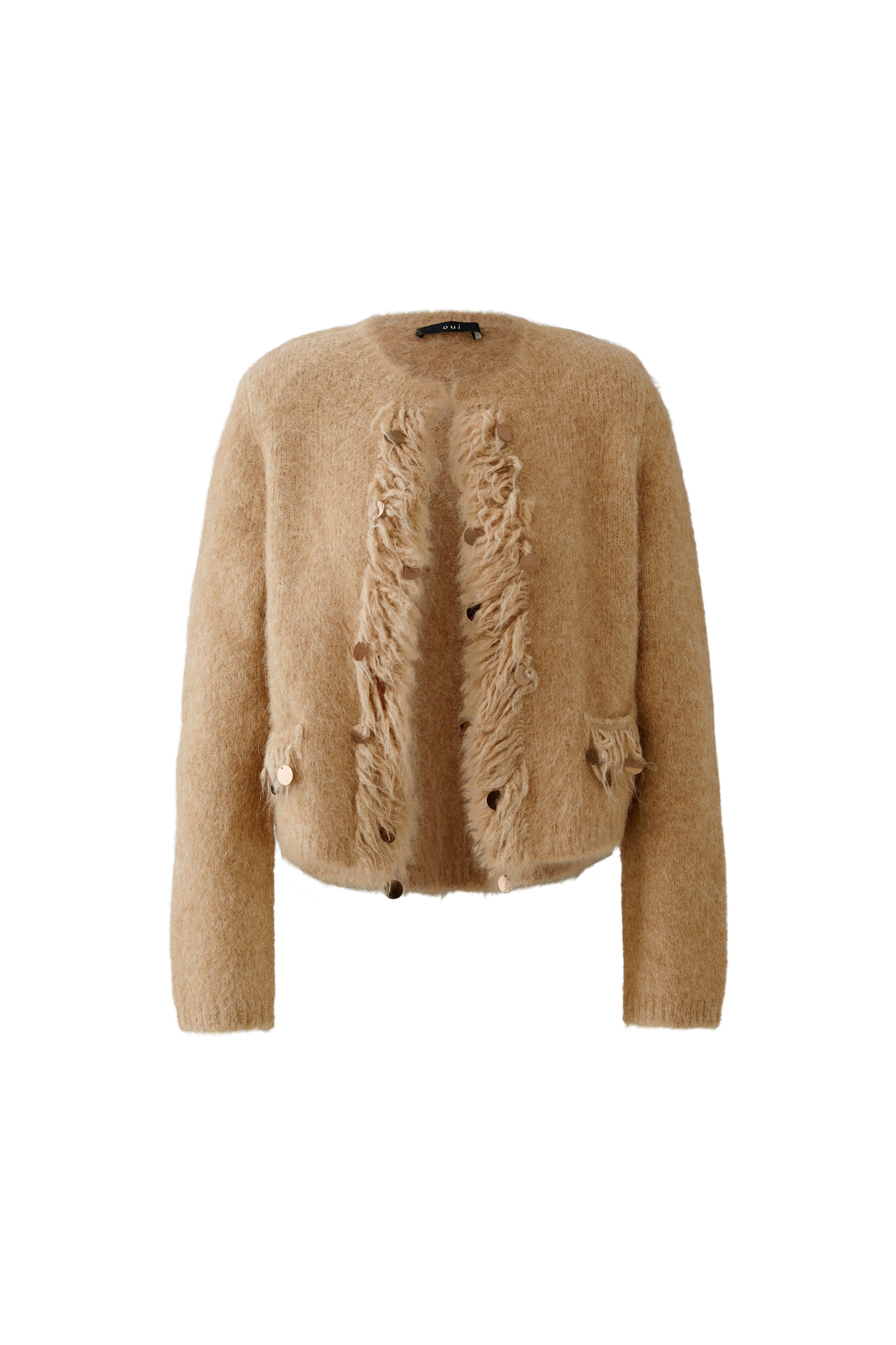 94837_7459 Cardigan 94837 Beige Melange 7459 OUI