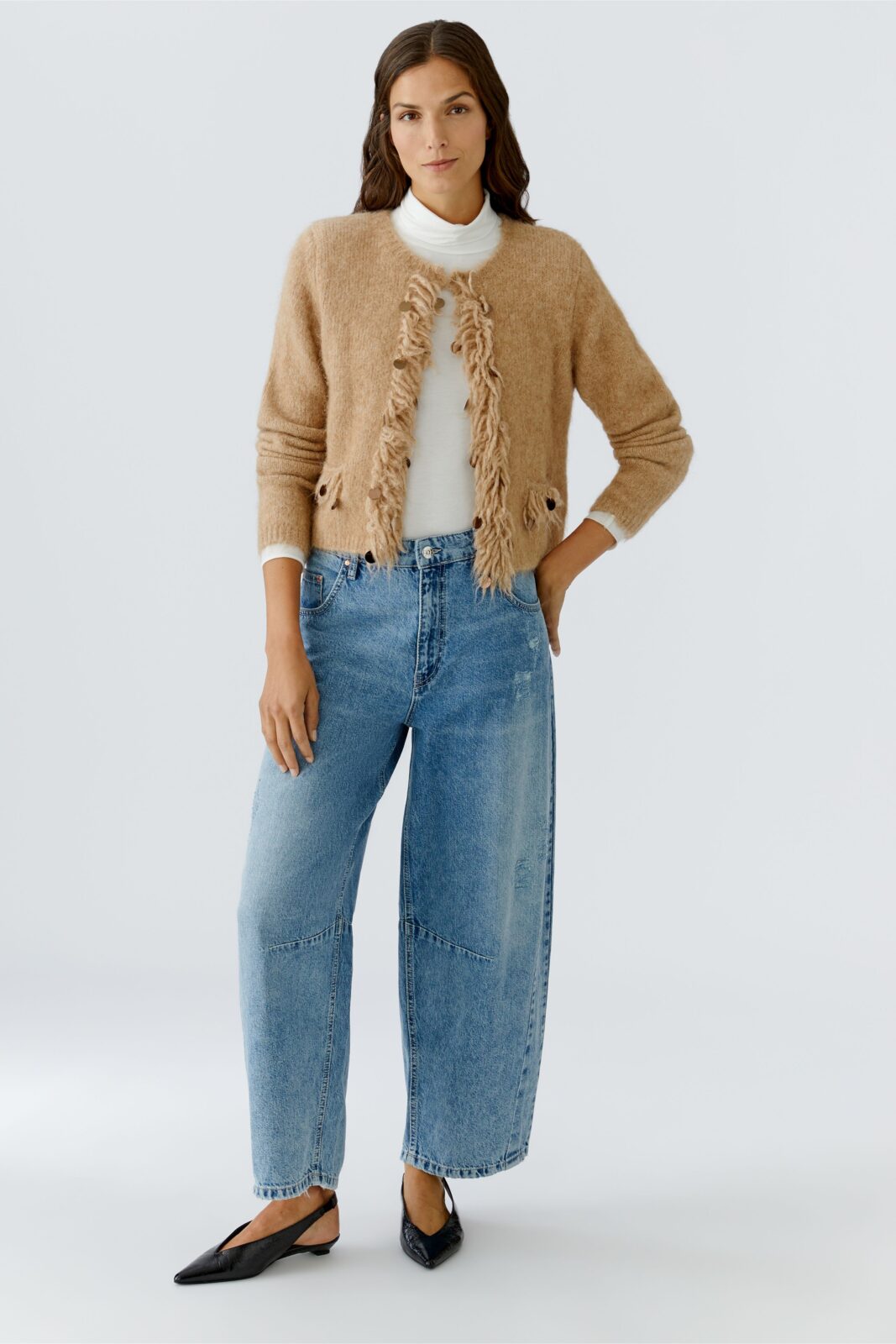 Cardigan 94837 Beige Melange 7459 OUI Cardigan 94837 Beige Melange 7459 OUI