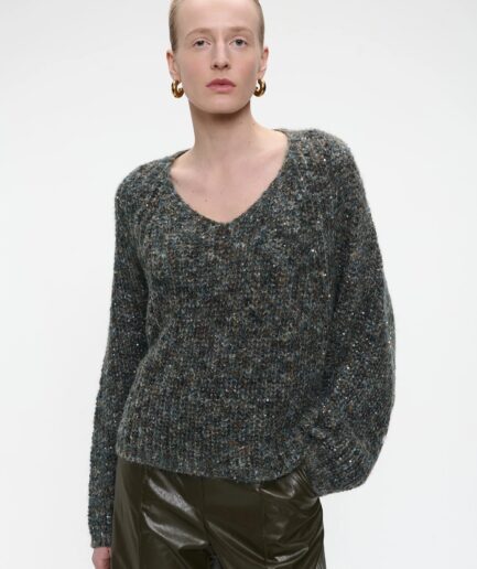 SHINY Melange oversized PULLOVER H20034 JANE LUSHKA