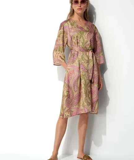 Paisley Viskose Satin Dress 3245 CATNOIR