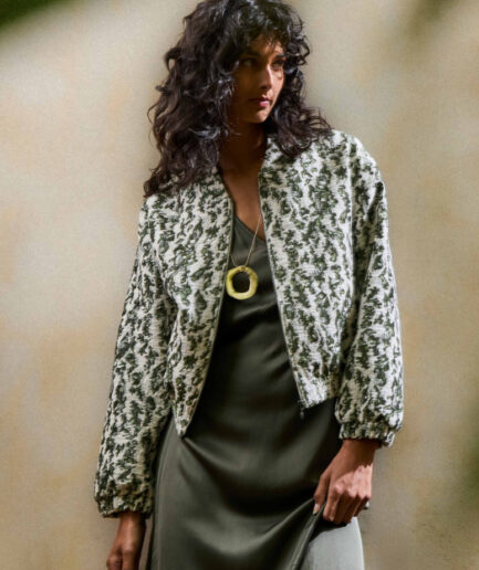 FL-GP-DABOU-J 739 - KAKI Jacket LA FEE MARABOUTÉE