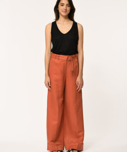 FL-PA-FABOS-I 757 BRIQUE Pantalon LA FEE MARABOUTÉE