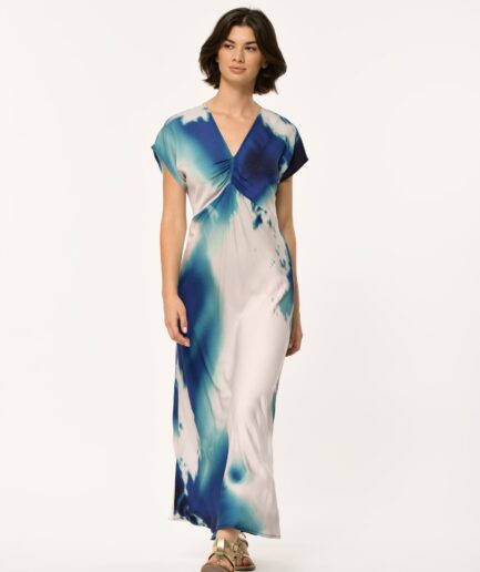 FL-RO-FALICIA-C 722 - BLEU Dress LA FEE MARABOUTÉE