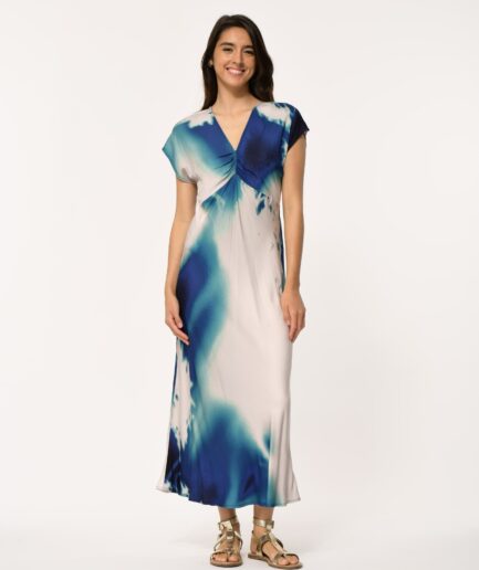 FL-RO-FALICIA-C 722 - BLEU Dress LA FEE MARABOUTÉE