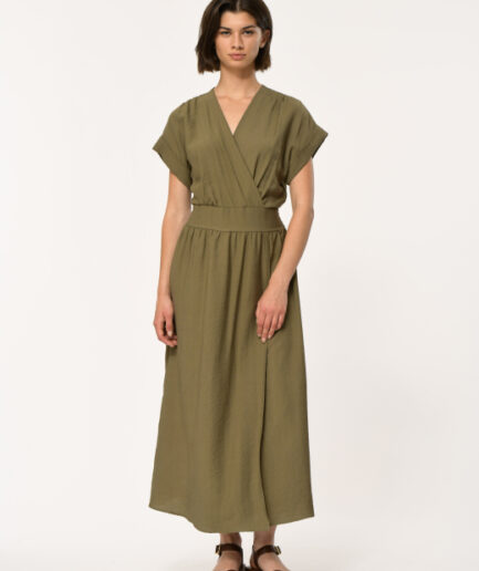 FL-RO-FRESA-V 739 KAKI Dress LA FEE MARABOUTÉE