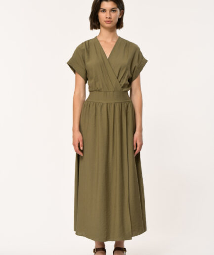 FL-RO-FRESA-V 739 KAKI Dress LA FEE MARABOUTÉE