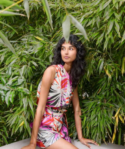 FL-SH-SANDY-C 1694 ECRU/JASPE Short LA FEE MARABOUTÉE