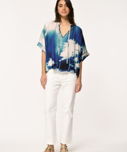 FL-TO-FELINA-C 722 BLEU Top LA FEE MARABOUTÉE