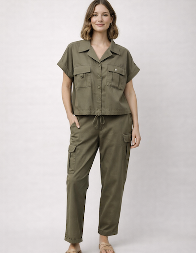 Kaki Chino-Trousers HCP0102 EVA KAYAN