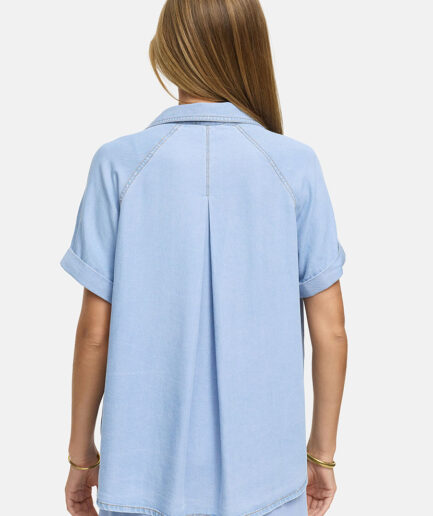 Light Denim Tencel Blouse 2752 CATNOIR