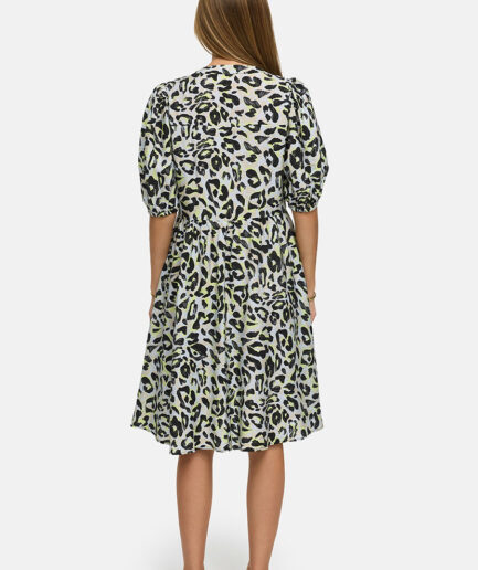 Yellow Leo Viskose Dress 3191 CATNOIR