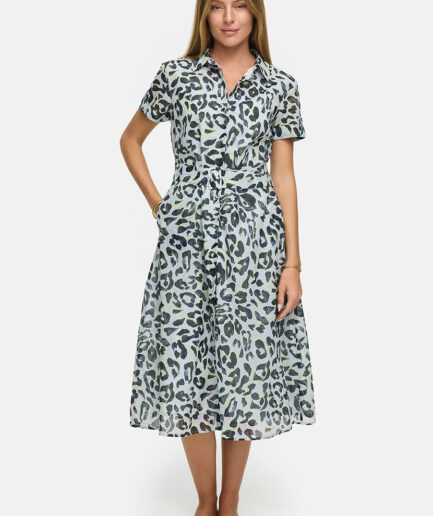 Yellow Leo Classic Cotton Voile Dress 3352 CATNOIR