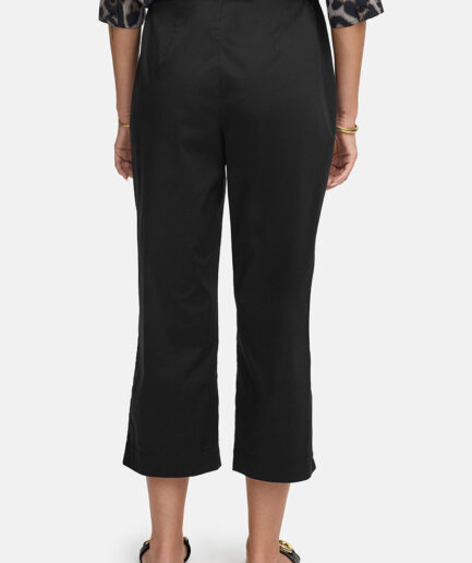 Black Cotton Stretch Trousers 4074 CATNOIR