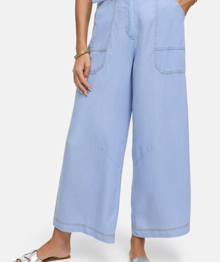 Light Denim Lyocell Trousers 4960 CATNOIR