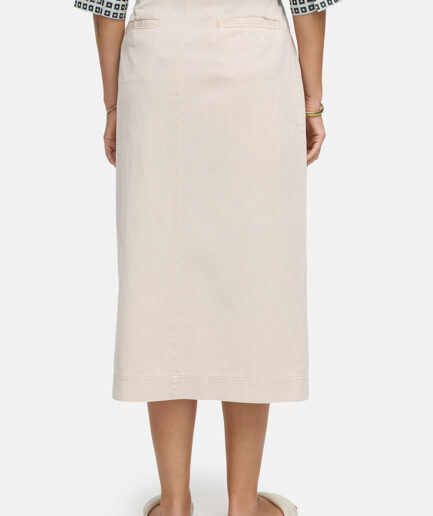 Beige Lyocell Garment-Dye Skirt 5580 CATNOIR