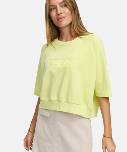 Light Yellow Logo Sweatshirt 6745 CATNOIR