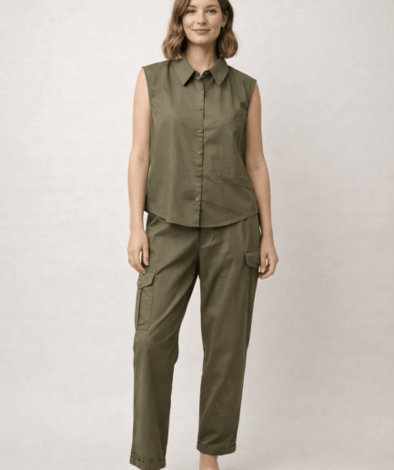 Kaki Chino-Trousers HCP0102 EVA KAYAN