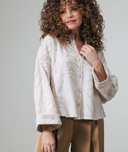 Adela beige Blouse (2611008) LABEL DOT