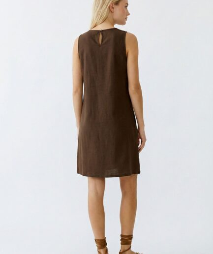 Demitasse 8734 Linen patch Dress 97177 OUI