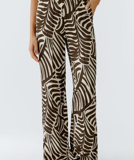 Dark Brown Offwhite 0871 Trousers 97481 OUI