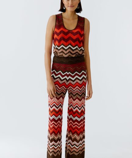 Dark Brown Red 0873 Knitted Trousers 97503 OUI