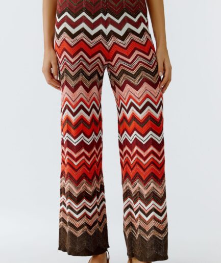 Dark Brown Red 0873 Knitted Trousers 97503 OUI